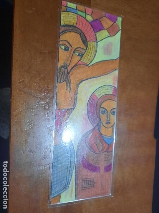 Coleccionismo Marcap&aacute;ginas: JESUCRISTO, VIRGEN MARIA. FORRADO. MARCAPAGINAS. DOBLE CARA. BUEN ESTADO. SIN USO. DIFICIL. C-1