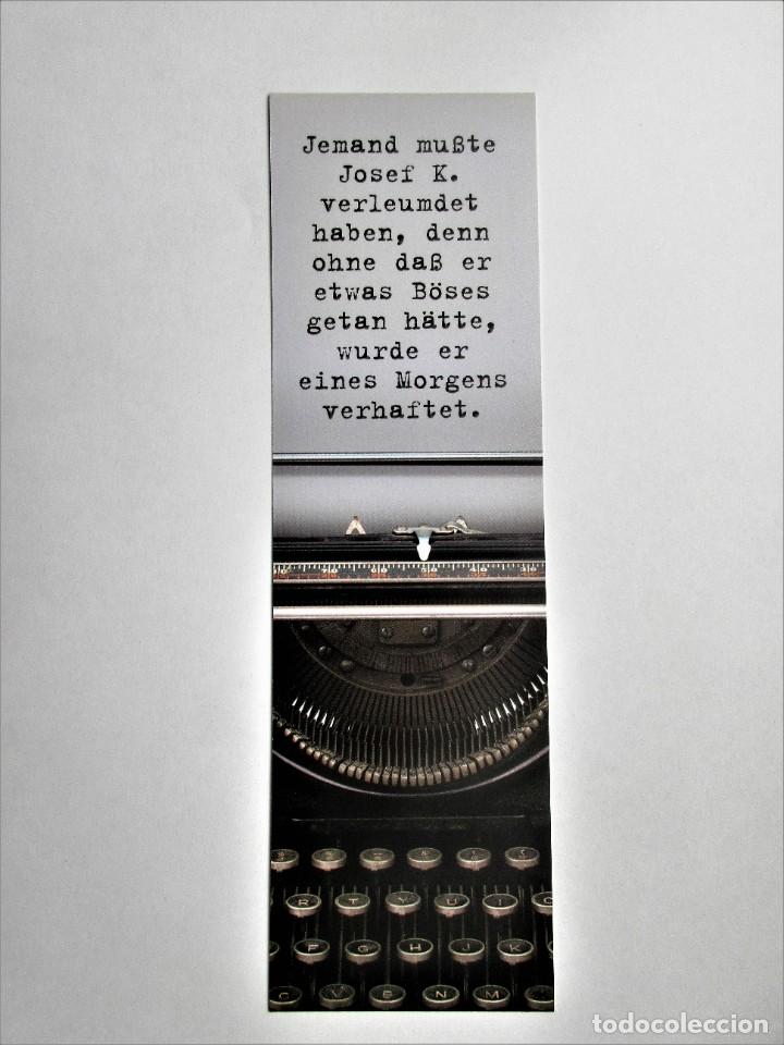 Collectionnisme Marque-pages: Marcapaginas editorial Huygens serie escritores Franmz Kafra ( el proceso )