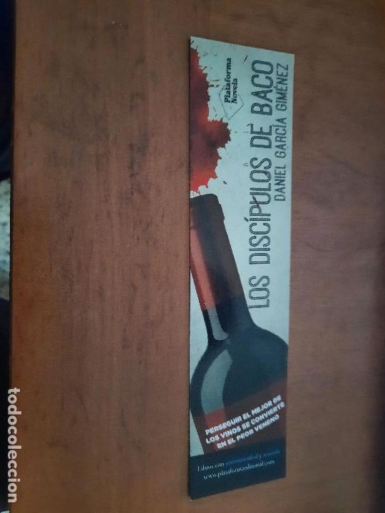 Coleccionismo marcap&aacute;ginas: LOS DISC&Iacute;PULOS DE BACO. MARCAPAGINAS. PUNTO LECTURA. BUEN ESTADO. UNA CARA. DIFICIL C-1