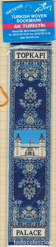 Collectables Bookmark: PUNTO DE LIBRO EN ROPA TEJIDO RECUERDO DE TURKIA.