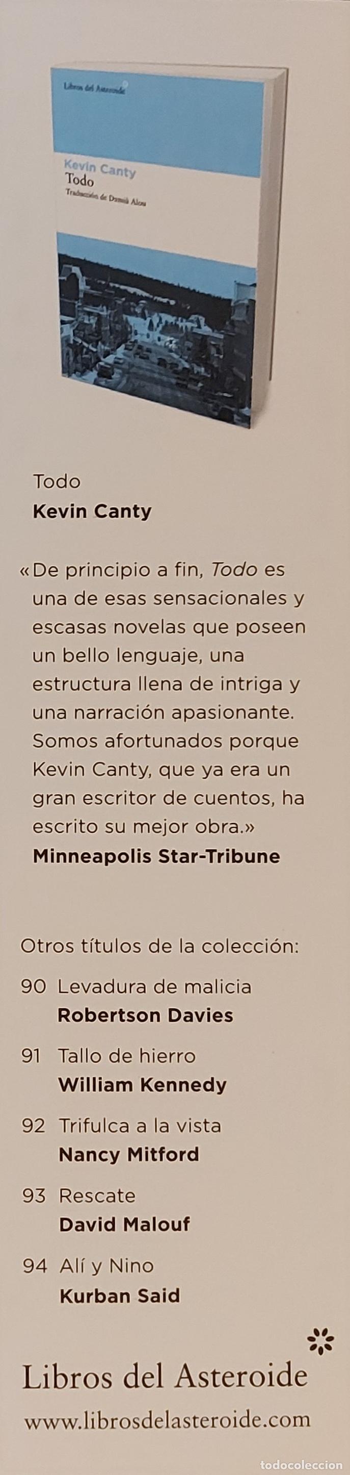 Sammeln von Lesezeichen: MARCAP&Aacute;GINAS - LIBROS DEL ASTEROIDE - TODO - KEVIN CANTY -N&ordm; 95