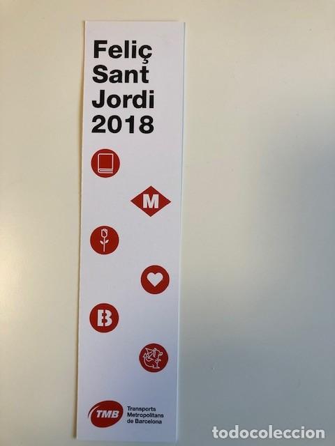 Sammeln von Lesezeichen: Punto de libro TMB Sant Jordi 2018