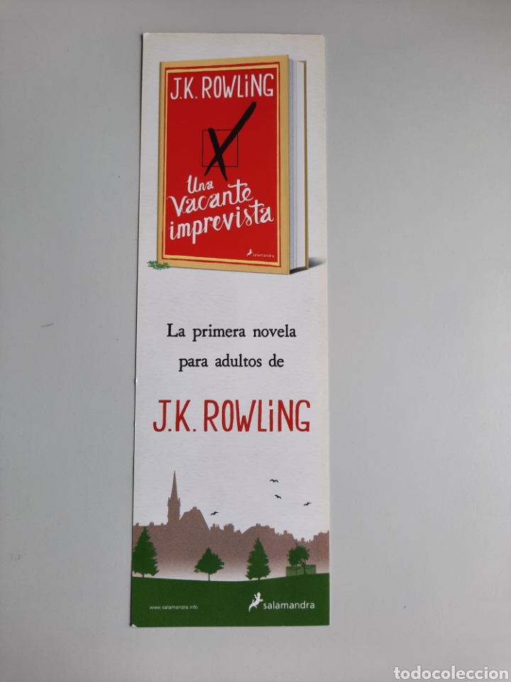 Coleccionismo marcap&aacute;ginas: Marcapaginas J.K. ROWLING - Foto 1