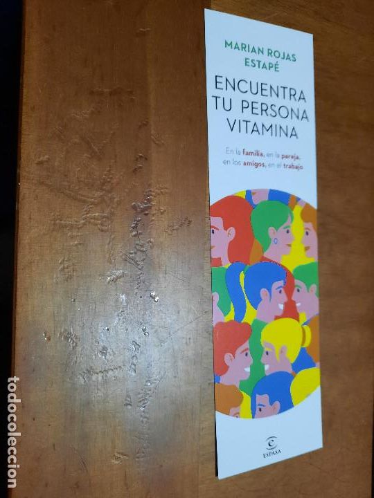 Coleccionismo marcap&aacute;ginas: ENCUENTRA TU PERSONA VITAMINA. MARIAN ROJAS. LITERATURA. MARCAPAGINAS. DOBLE CARA. BUEN ESTADO. C-1