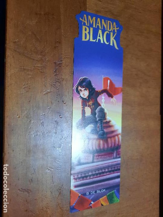 Coleccionismo Marcap&aacute;ginas: AMANDA BLACK. TROQUELADO. LITERATURA. MARCAPAGINAS. DOBLE CARA. BUEN ESTADO. C-1