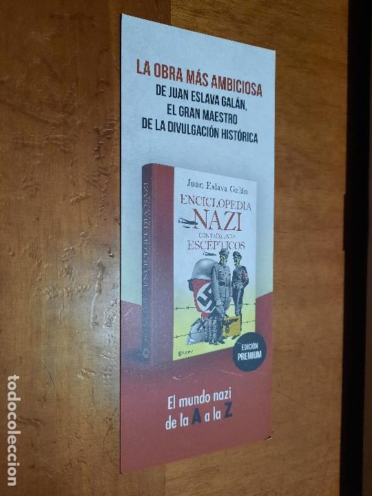 Coleccionismo Marcap&aacute;ginas: ENCICLOPEDIA NAZI. LITERATURA. MARCAPAGINAS. DOBLE CARA. BUEN ESTADO. C-1