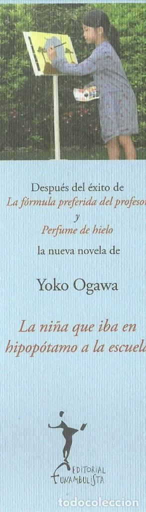 Collectables Bookmark: Macapaginas editorial Funambulista la ni&ntilde;a que iba en hipop&oacute;tamo a la escuela