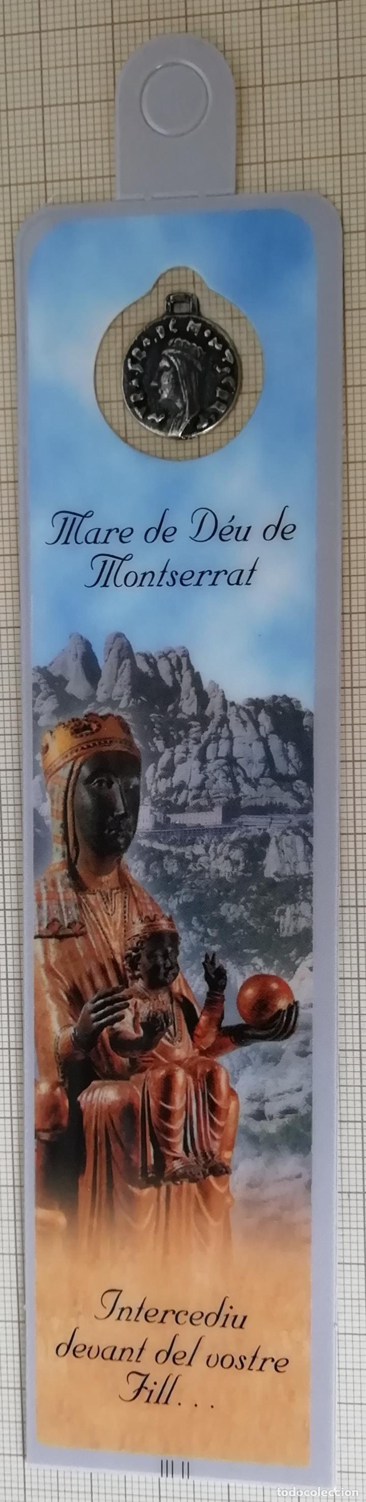 Sammeln von Lesezeichen: PUNTO DE LIBRO MARCAPAGINAS CON MEDALLA MARE DE D&Eacute;U DE MONSERRAT.