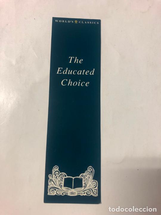 Coleccionismo marcap&aacute;ginas: MARCAPAGINAS BOOKMARK WORLD CLASSICS, THE EDUCATED CHOICE - Foto 2