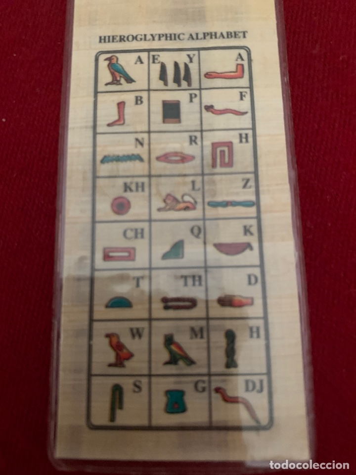 Coleccionismo marcap&aacute;ginas: Marcap&aacute;ginas Hieroglyphic Alphabet. - Foto 2