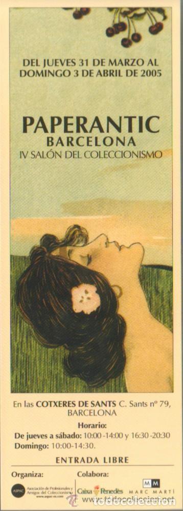 Collectionnisme Marque-pages: Marcapaginas Paperantic Barcelona abril 2.005 en Castellano