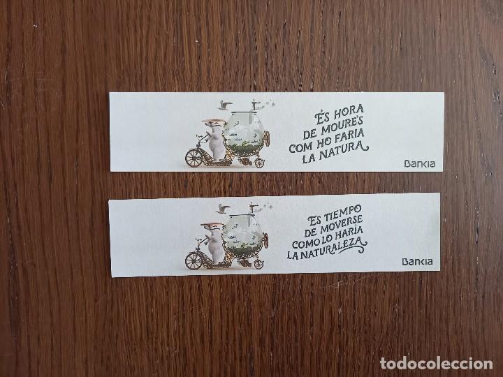 Coleccionismo marcap&aacute;ginas: lote de 2 marcap&aacute;ginas de bankia. - Foto 1