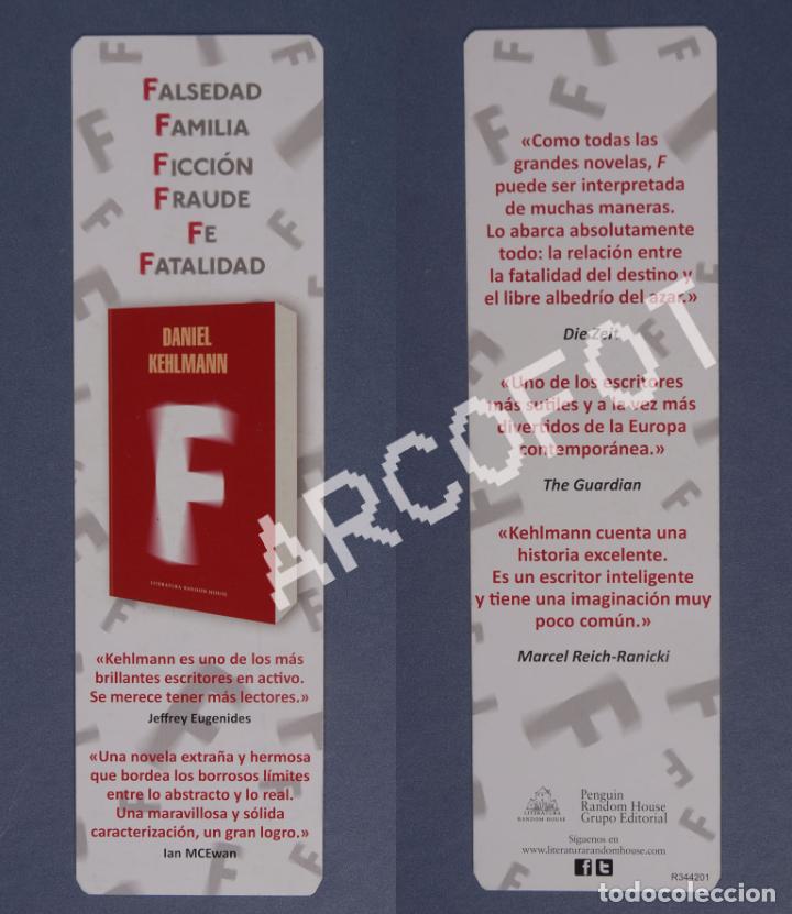 Coleccionismo marcap&aacute;ginas: MARCAP&Aacute;GINAS - PENGUIN RANDOM HOUSE - F - DANIEL KEHLMANN - Foto 1