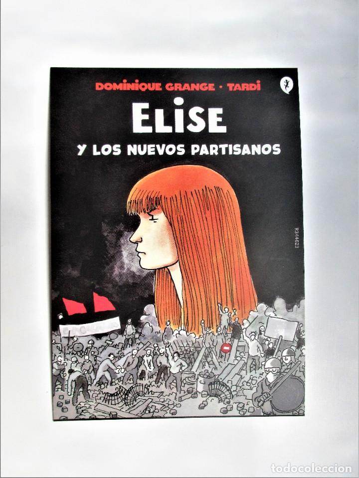 Coleccionismo marcap&aacute;ginas: Marcapaginas tama&ntilde;o postal editorial Salamandra Elise y los nuevos partisanos