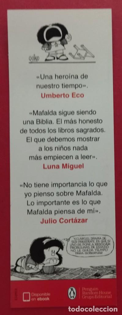 Coleccionismo marcap&aacute;ginas: Marcap&aacute;ginas Mafalda presidenta. - Foto 2