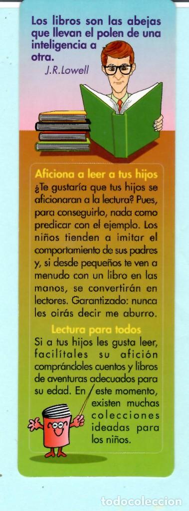 Collectables Bookmark: MARCAP&Aacute;GINAS EDITORIAL ED T&Iacute;TULO AFICI&Oacute;N A LA LETTURA Y CALENDARIO EN ESPANOL 1998