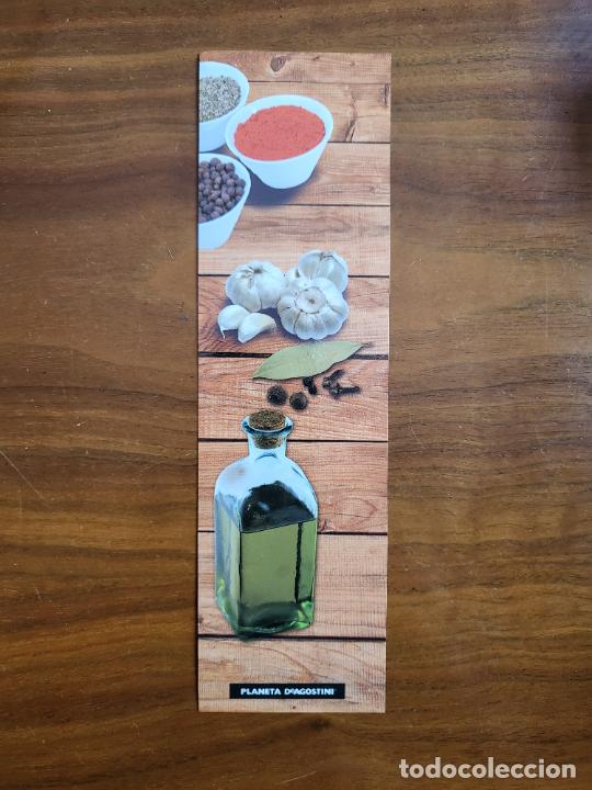 Collectionnisme Marque-pages: MARCAP&Aacute;GINAS PUNTO DE LIBRO ALIMENTOS ACEITE AJO PLANETA DE AGOSTINI