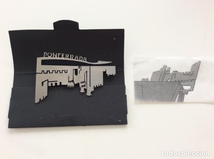 Coleccionismo marcap&aacute;ginas: MARCA P&Aacute;GINAS CON RELIEVE DE UN RINC&Oacute;N DE PONFERRADA. ORIGINAL E IMPECABLE - Foto 3