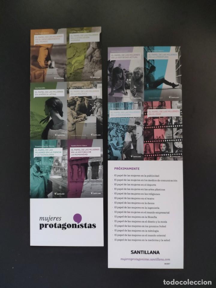 Coleccionismo Marcap&aacute;ginas: MARCAP&Aacute;GINAS - SANTILLANA - MUJERES PROTAGONISTAS