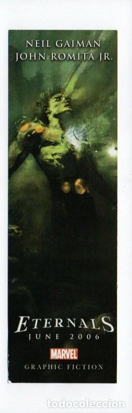 Collectables Bookmark: MARCAPAGINAS, ETHERNALS - JUNE 2006. MARVEL. GRAPHIC FICTION.