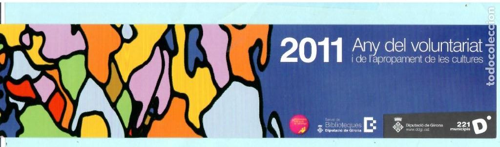 Collectables Bookmark: MARCAP&Aacute;GINAS EDITORIAL BIBLIOTECA DE GIRONA ANY DEL VOLUNTARIAT
