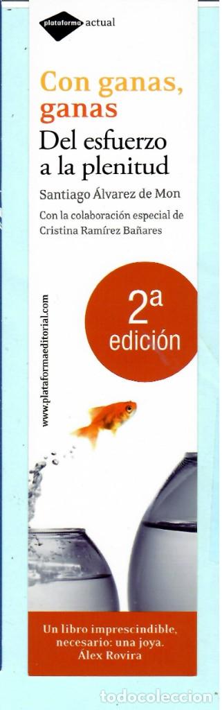 Collectables Bookmark: MARCAP&Aacute;GINAS EDITORIAL PLATAFORMA CON GANAS DEL ESFUERZO A LA PLENITUD