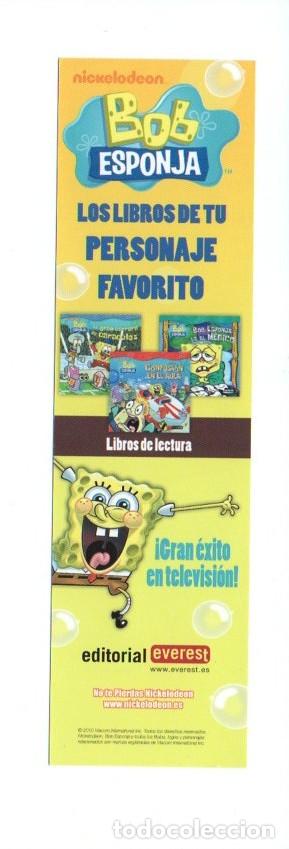 Coleccionismo Marcap&aacute;ginas: MARCAPAGINAS, BOB ESPONJA, LOS LIBROS DE TU PERSONAJE FAVORITO. NICKELODEON. EVEREST.