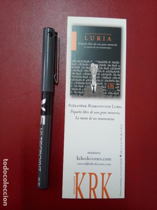 Coleccionismo Marcap&aacute;ginas: Marcap&aacute;ginas KRK ediciones: Luria, Peque&ntilde;o libro gran memoria / Darwin, La formaci&oacute;n manto vegetal