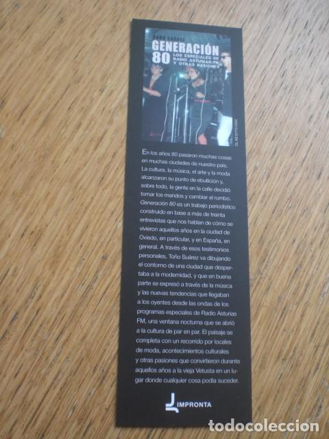 Collectables Bookmark: marcap&aacute;ginas generaci&oacute;n 80, editorial Impronta