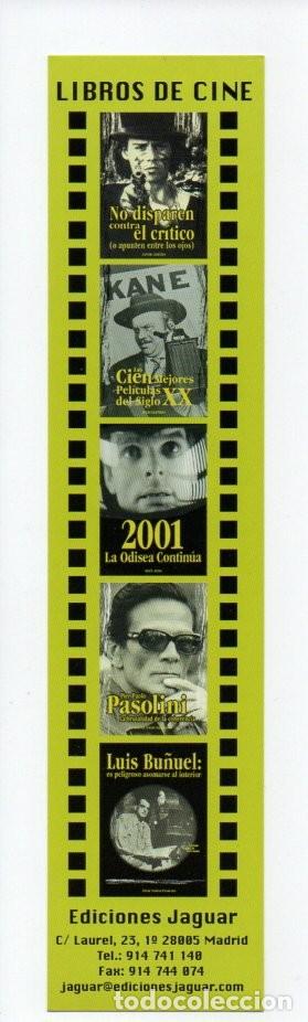 Coleccionismo Marcap&aacute;ginas: MARCAPAGINAS, LIBROS DE CINE. EDICIONES JAGUAR. IGUALPOR LOS DOS LADOS.