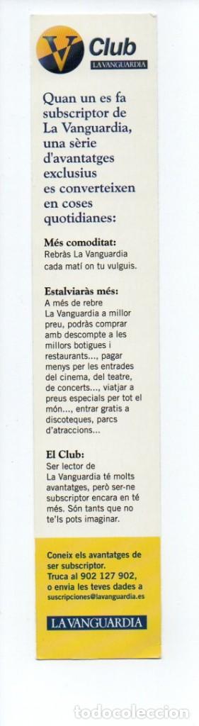 Coleccionismo marcap&aacute;ginas: MARCAPAGINAS, LA VANGUARDIA, ANY GAUDI 2002 - Foto 2