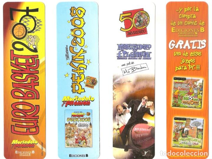 Coleccionismo Marcap&aacute;ginas: 4 MARCAP&Aacute;GINAS EDICIONES B: MORTADELO Y FILEM&Oacute;N. NUEVOS