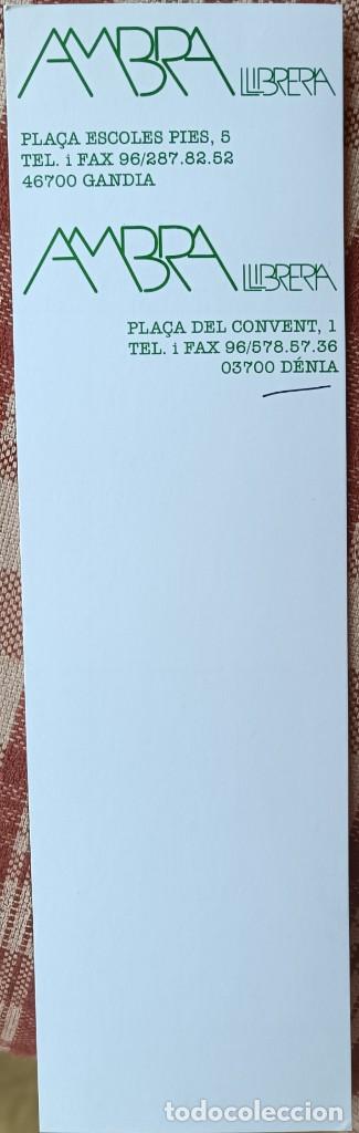 Collectables Bookmark: LLIBRERIA AMBRA - Gandia y D&eacute;nia