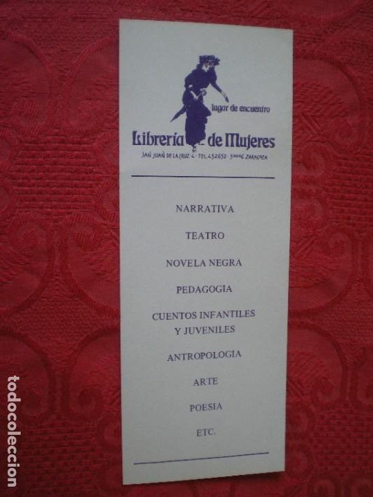 Coleccionismo marcap&aacute;ginas: LIBRER&Iacute;A DE MUJERES. ZARAGOZA. - Foto 2