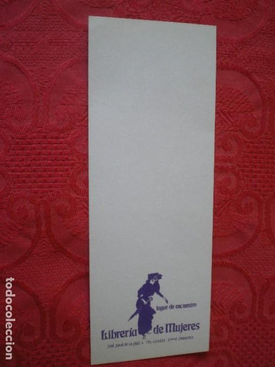 Coleccionismo marcap&aacute;ginas: LIBRER&Iacute;A DE MUJERES. ZARAGOZA. - Foto 3