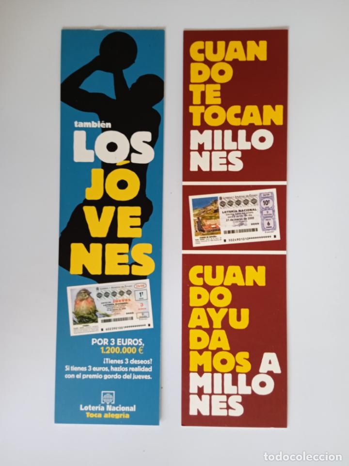 Coleccionismo Marcap&aacute;ginas: LOTERIA NACIONAL - DOS MARCAPAGINAS