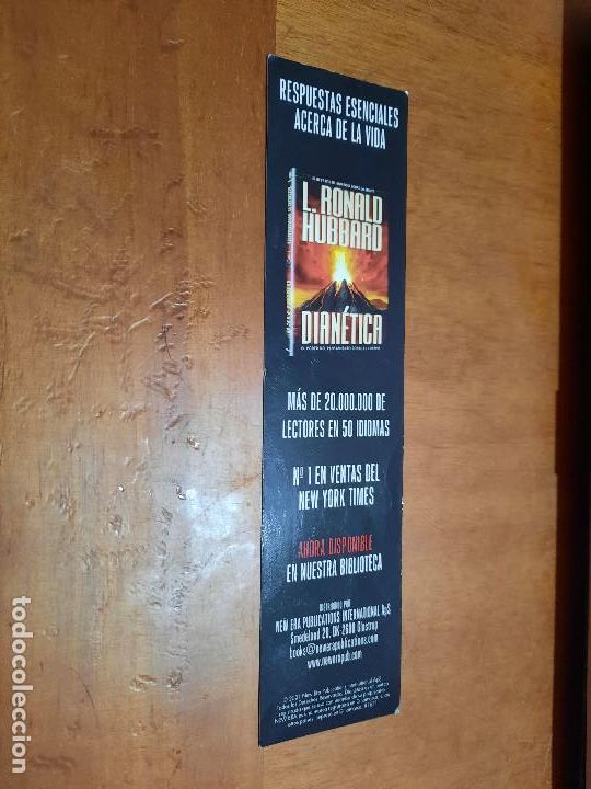Coleccionismo marcap&aacute;ginas: L. RONALD HUBBARD. DIAN&Eacute;TICA. MARCAPAGINAS. DOBLE CARA. DIFICIL C-1