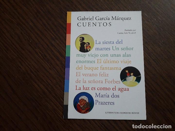 Coleccionismo marcap&aacute;ginas: marcap&aacute;ginas, punto de libro, cuentos, Gabriel Garcia M&aacute;rquez. literatura Random House