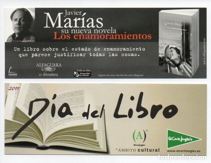 Coleccionismo Marcap&aacute;ginas: MARCAPAGINAS, LOS ENAMORAMIENTOS. JAVIER MARIAS. ALFAGUARA
