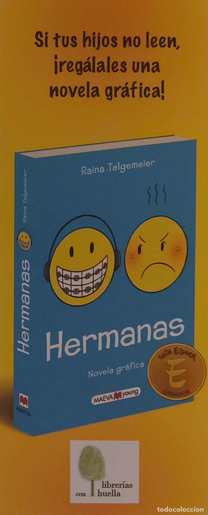 Coleccionismo marcap&aacute;ginas: MARCAPAGINAS - MAEVA - RAINA TELGEMEIER - HERMANAS - - Foto 1