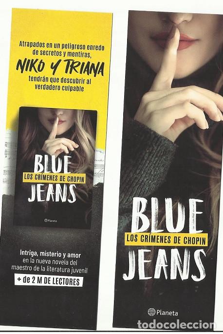 Collectionnisme Marque-pages: marcap&aacute;ginas blue jeans crimenes Chopin, editorial Planeta