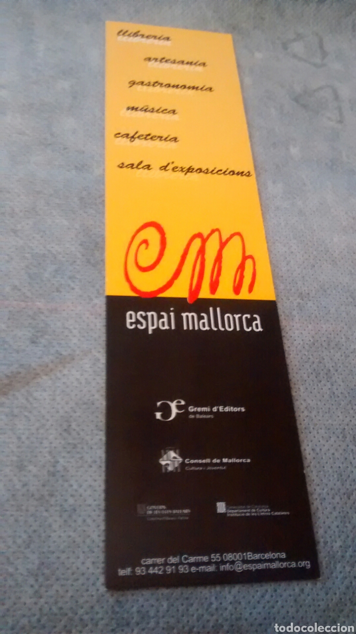 MARCAPAGINAS ESPAI MALLORCA. BARCELONA