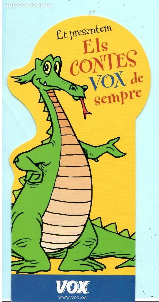 Coleccionismo marcap&aacute;ginas: MARCAP&Aacute;GINAS EDITORIAL VOX T&Iacute;TULO ELS CONTES VOX DE SEMPRE TROQUELADO