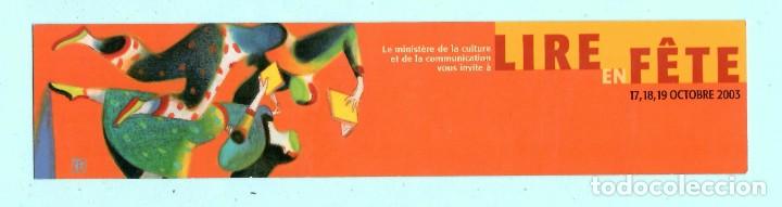 Collectables Bookmark: MARCAP&Aacute;GINAS EDITORIAL CENTRE NATIONAL DE PARIS T&Iacute;TULO LIRE FETE
