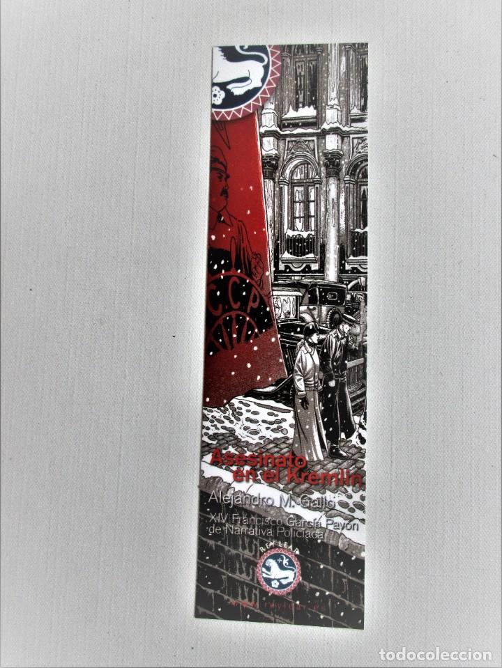 Coleccionismo Marcap&aacute;ginas: Marcapaginas editorial Rey Lear asesinato en el Kemlin