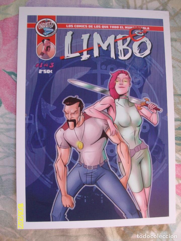 Coleccionismo Marcap&aacute;ginas: MARCAPAGINAS TIPO POSTAL LIMBO EDITORIAL UNRATED