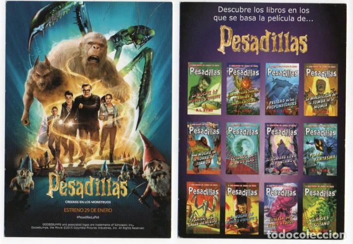 Sammeln von Lesezeichen: POSTAL - MARCAPAGINAS, PESADILLAS 2015. LOS LIBROS EN QUE SEBASA LA PELICULA.