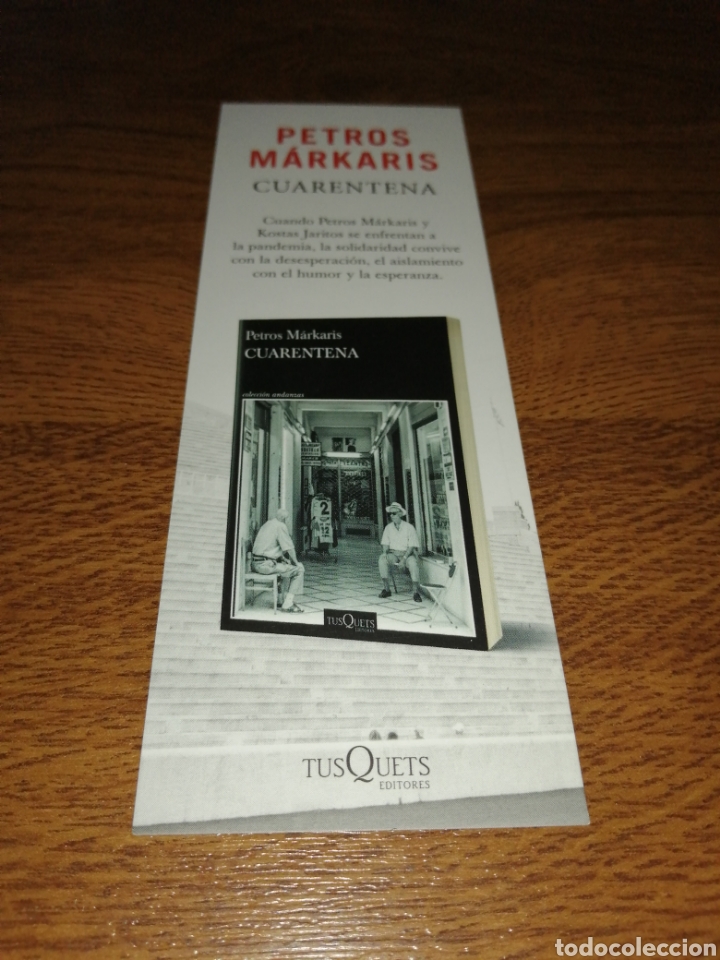 Coleccionismo Marcap&aacute;ginas: MARCAP&Aacute;GINAS CUARENTENA PETROS MARKARIS TUSQUETS EDITORES