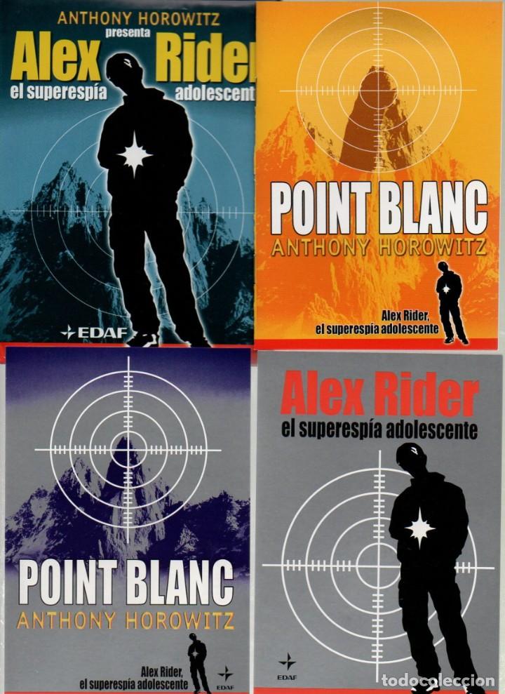 Collectionnisme Marque-pages: LOTE DE 2 POSTALES - MARCAPAGINAS, EDITORIAL EDAF, 1 MINI LIBRITO EN SOBRE. ALEX RIDER EL SUPERESP&Iacute;A