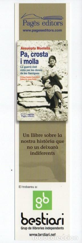 Coleccionismo Marcap&aacute;ginas: MARCAPAGINAS, PA, CROSTA I MOLLA. ASSUMPTA MONTELL&Agrave;. PAGES EDITORS. BESTIARI.